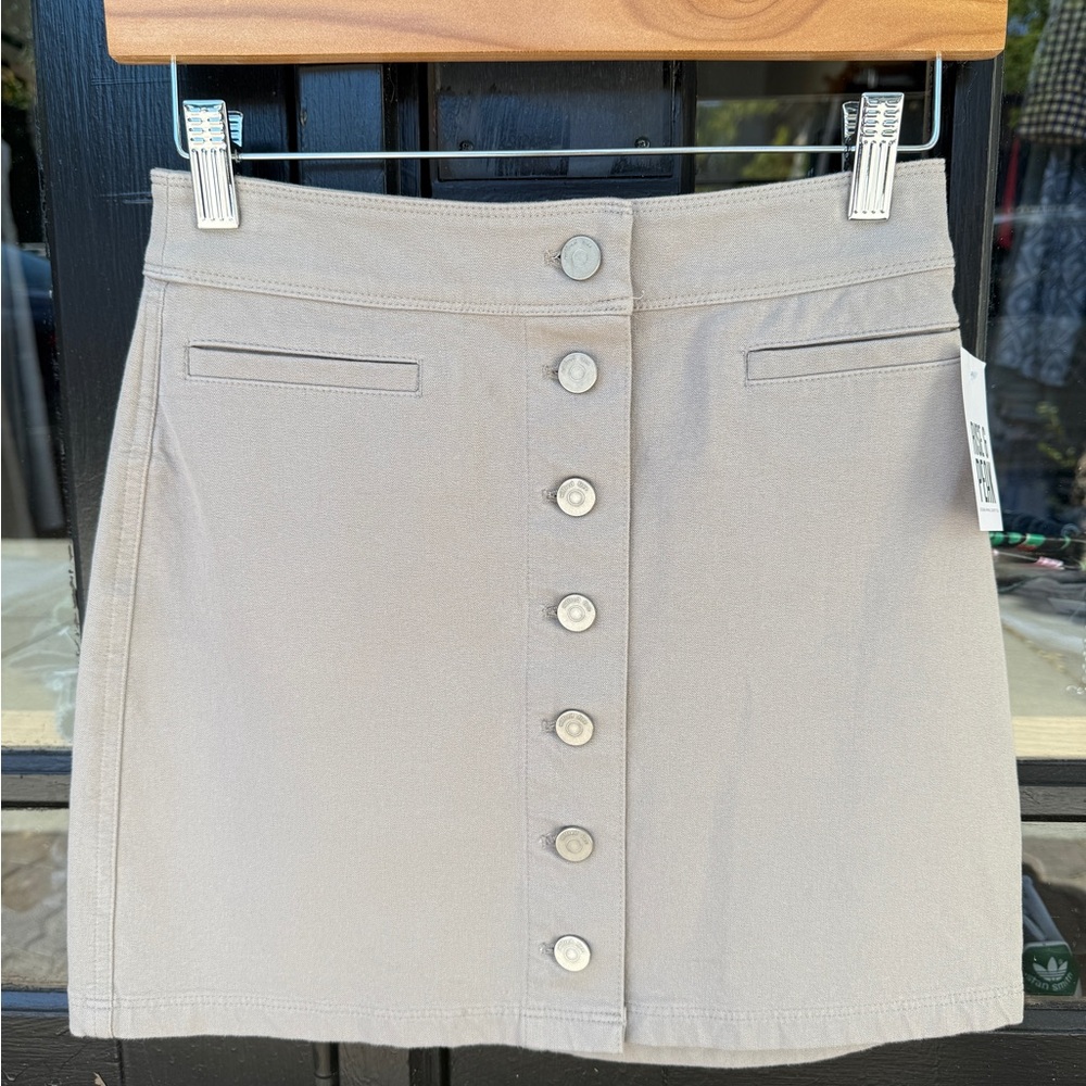 Wilfred cotton light grey skirt